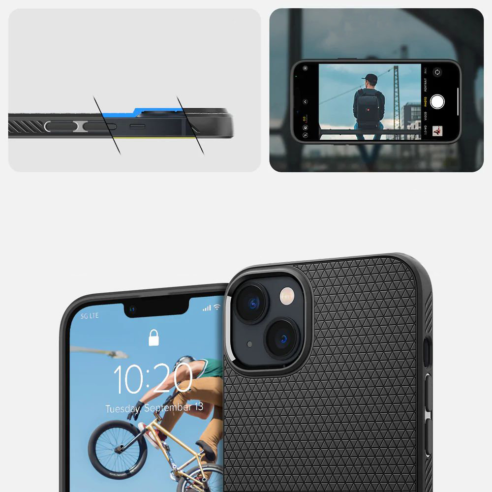 Etui z geometrycznym wzorem Spigen Liquid Air do iPhone 14